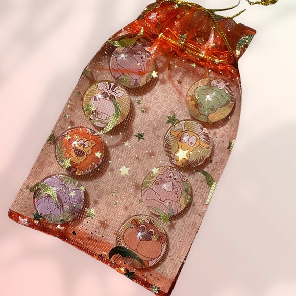 Set/8 𝑯𝒂𝒏𝒅𝒎𝒂𝒅𝒆 Zoo Animals Magnets Cabochons Gift! - Picture 13 of 13